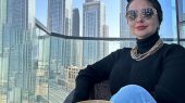 استایل شیک نفیسه روشن در عروسی برادرش + عکس