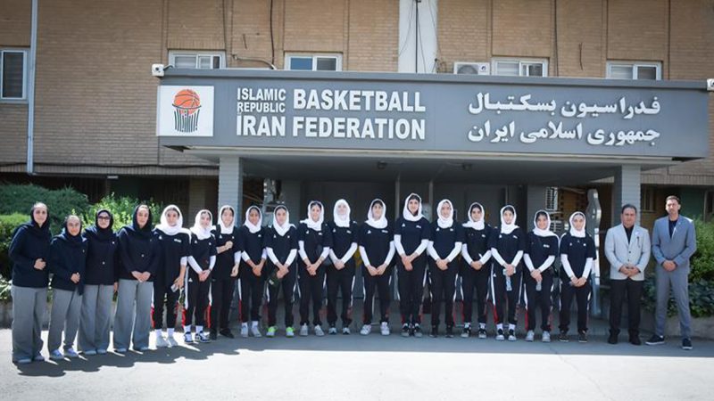 دختران ملی‌پوش نوجوان بسکتبال در مسیر غرب آسیا 