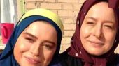 عکس مادر و دختری مهراوه شریفی‌نیا و آزیتا حاجیان/ این دو را کپی برابر اصل کرده اند