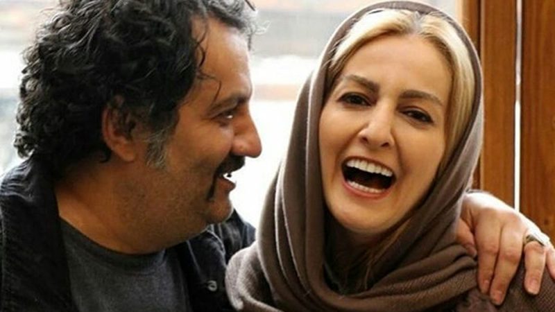 تصویری خاص و زیر خاکی از مهراب قاسم‌خانی و شقایق دهقان در پشت‌صحنه یک سریال 