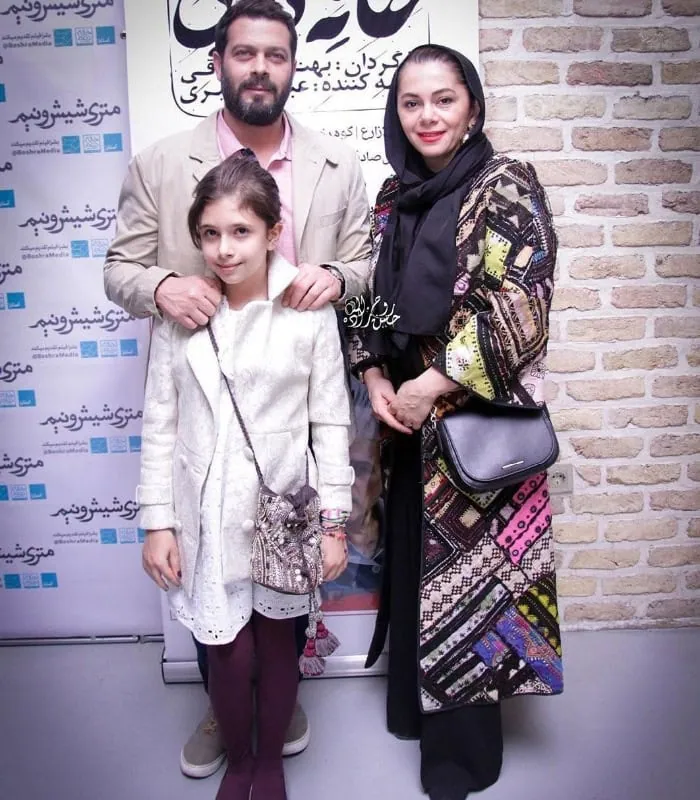 پژمان-بازغی-و-همسر-و-دخترش